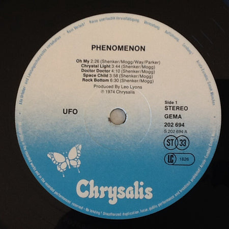 UFO (5) : Phenomenon (LP, Album, RE)