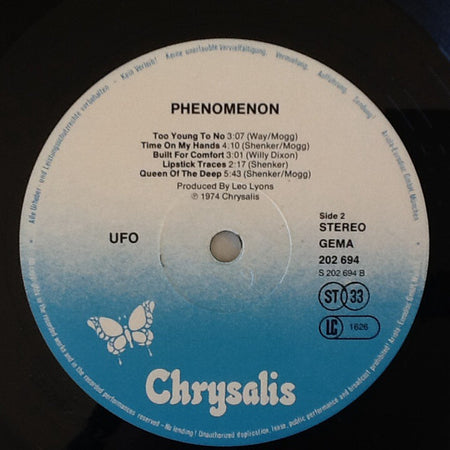 UFO (5) : Phenomenon (LP, Album, RE)