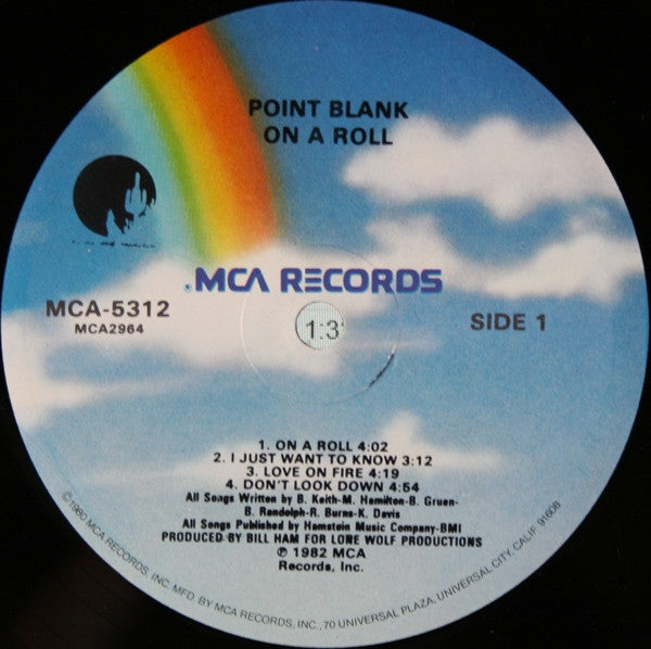 Point Blank (9) : On A Roll (LP, Album, Glo)