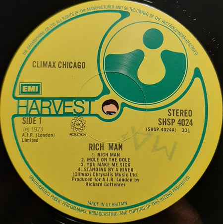Climax Chicago* : Rich Man (LP, Album)