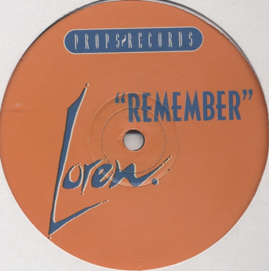 Loren (2) : Remember (12")