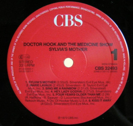 Dr. Hook & The Medicine Show : Sylvia's Mother (LP, Album, RE)