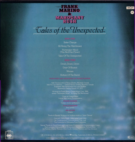 Frank Marino & Mahogany Rush : Tales Of The Unexpected (LP, Album)