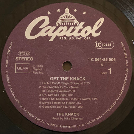 The Knack (3) : Get The Knack (LP, Album)