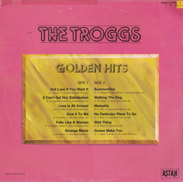 The Troggs : Golden Hits (LP, Comp)