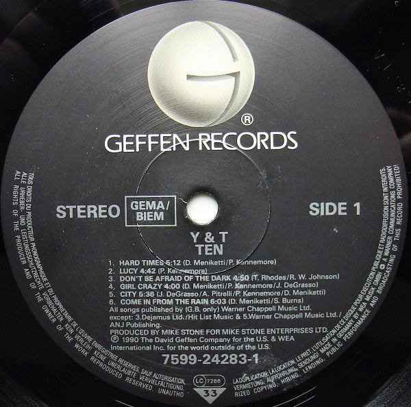 Y & T : Ten (LP, Album)