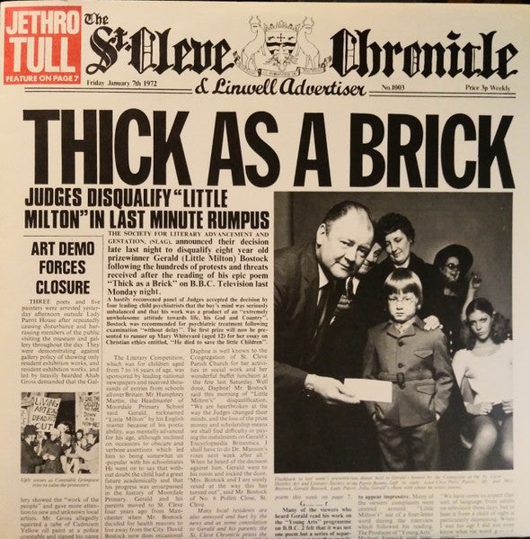 Jethro Tull : Thick As A Brick (LP, Album, M/Print, RE, New)