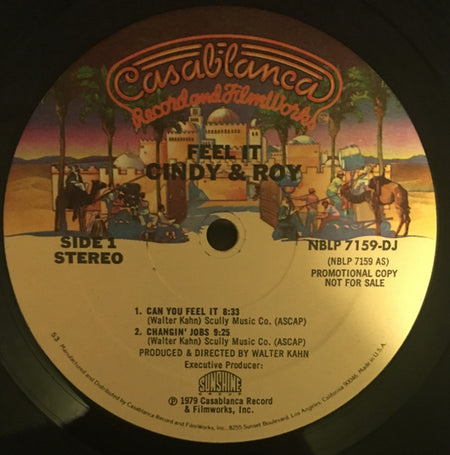 Cindy & Roy : Feel It (LP, Album, Promo, 53)