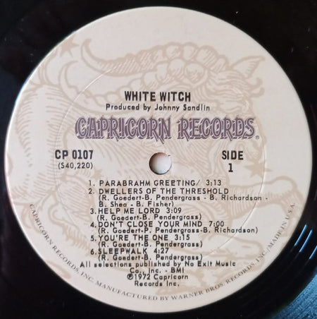 White Witch : White Witch (LP, Album, Ter)