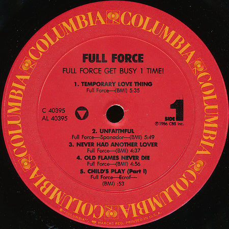 Full Force : Full Force Get Busy 1 Time! (LP, Album, Pit)