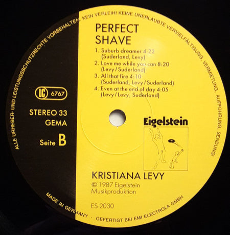 Kristiana Levy : Perfect Shave (LP)