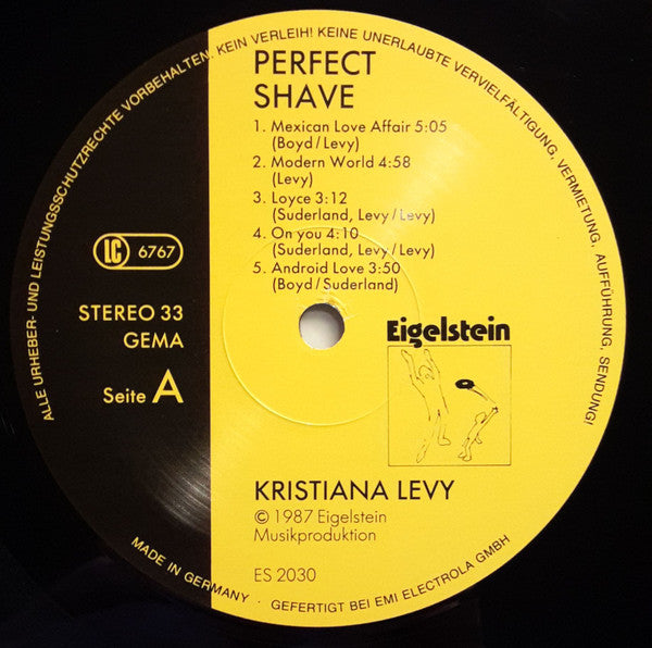 Kristiana Levy : Perfect Shave (LP)