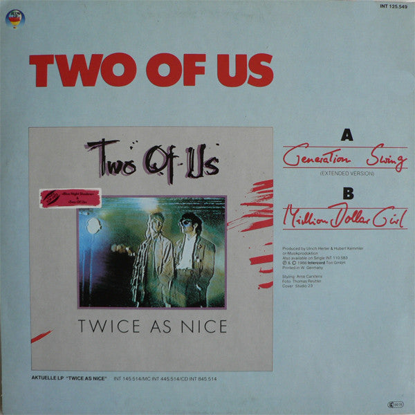 Two Of Us : Generation Swing (12", Maxi, Mar)