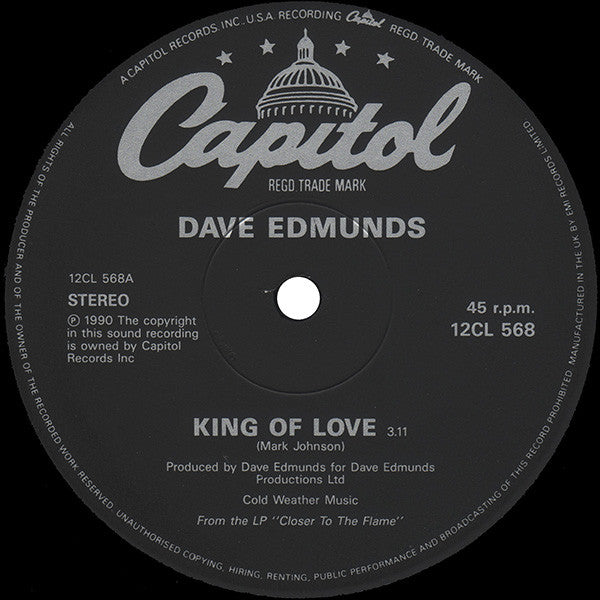 Dave Edmunds : King Of Love (12")