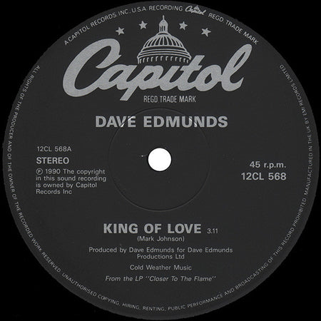 Dave Edmunds : King Of Love (12")