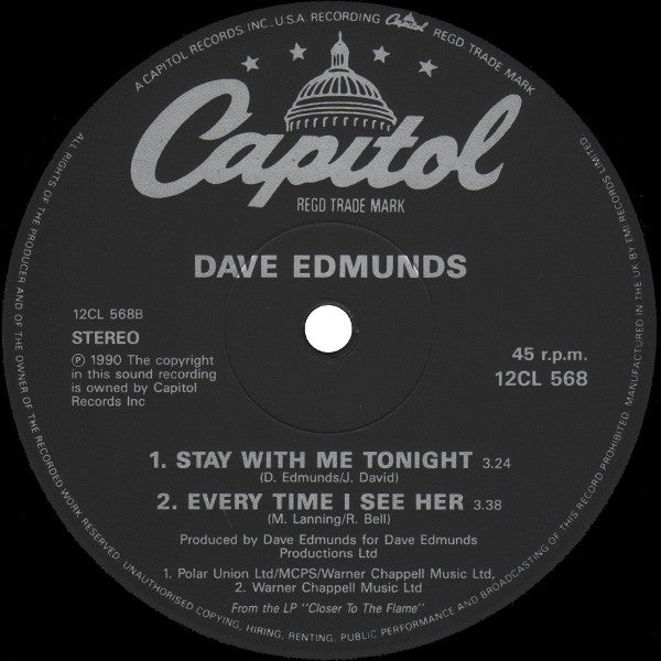 Dave Edmunds : King Of Love (12")