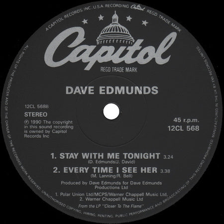 Dave Edmunds : King Of Love (12")