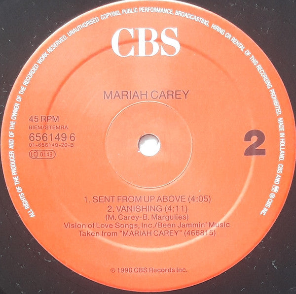 Mariah Carey : Love Takes Time (12", Maxi)