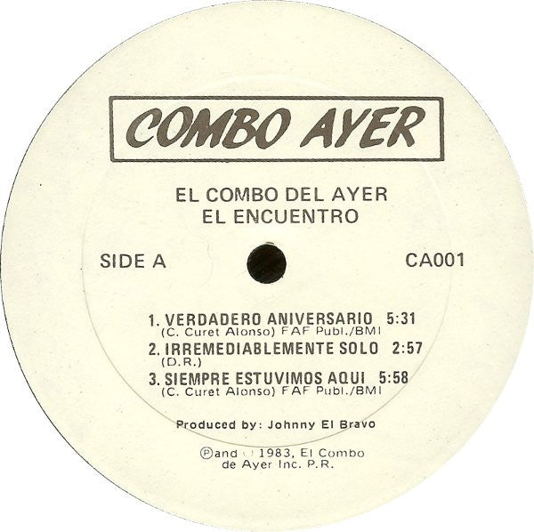 El Combo Del Ayer : El Encuentro (LP, Album)