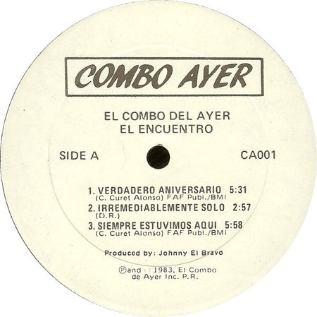 El Combo Del Ayer : El Encuentro (LP, Album)