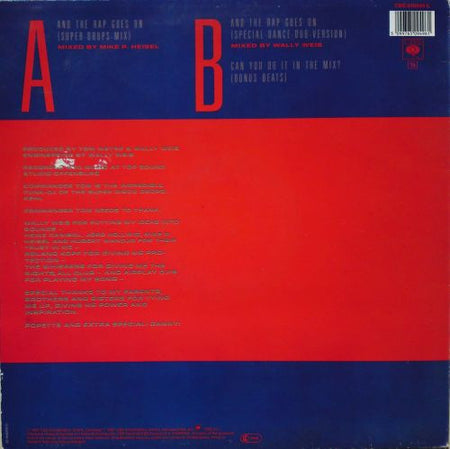Commander Tom : And The Rap Goes On (12", Maxi)
