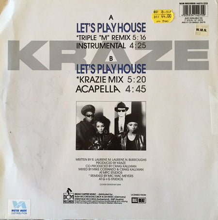 Kraze : Let's Play House (Triple M Remix) (12")