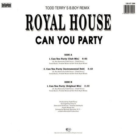 Royal House : Can You Party (Todd Terry's B.Boy Remix) (12")