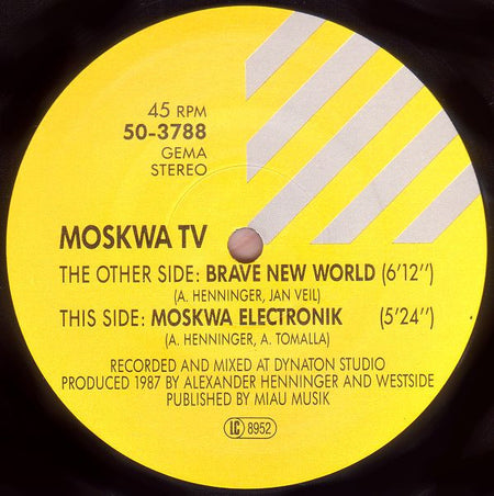 Moskwa TV : Brave New World (12", Maxi)