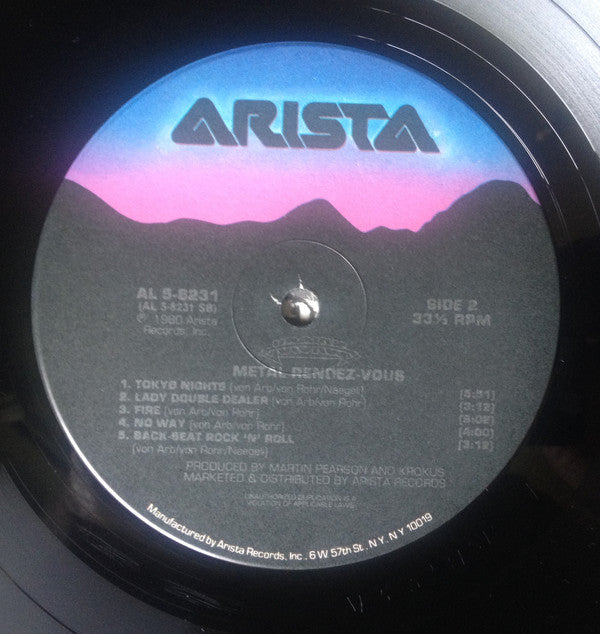 Krokus : Metal Rendez-vous (LP, Album)