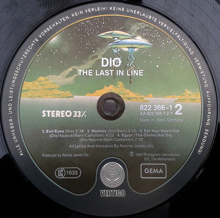 Dio (2) : The Last In Line (LP, Album)
