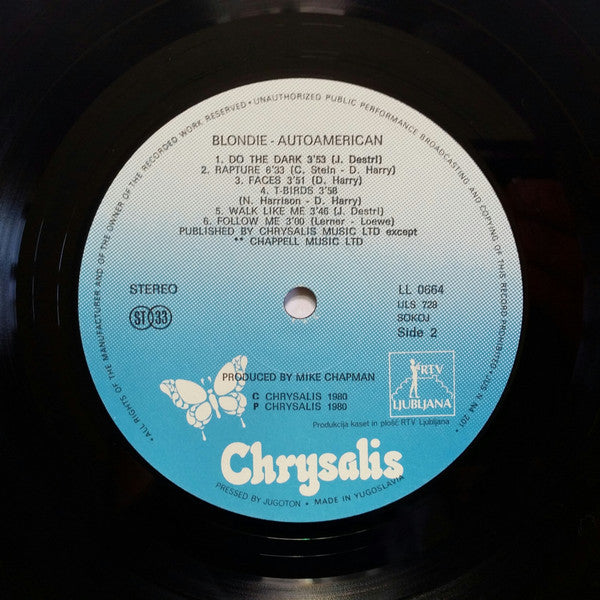 Blondie : Autoamerican (LP, Album)