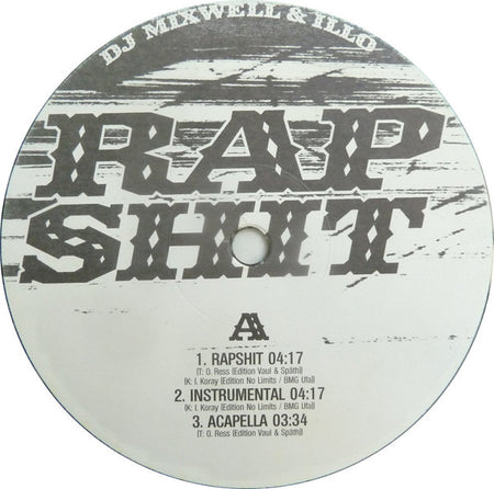 DJ Mixwell & Illo* : Rapshit (12", Single)