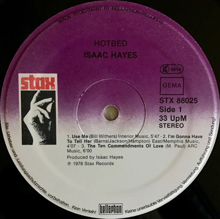 Isaac Hayes : Hotbed (LP, Album)