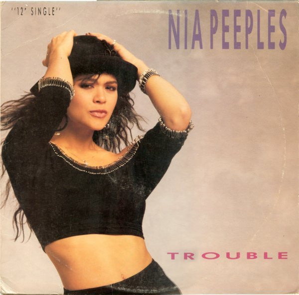 Nia Peeples : Trouble (12", Single, Promo)