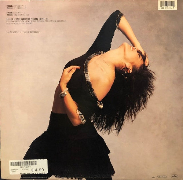 Nia Peeples : Trouble (12", Single, Promo)