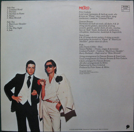 Metro (6) : Metro (LP, Album, Gat)