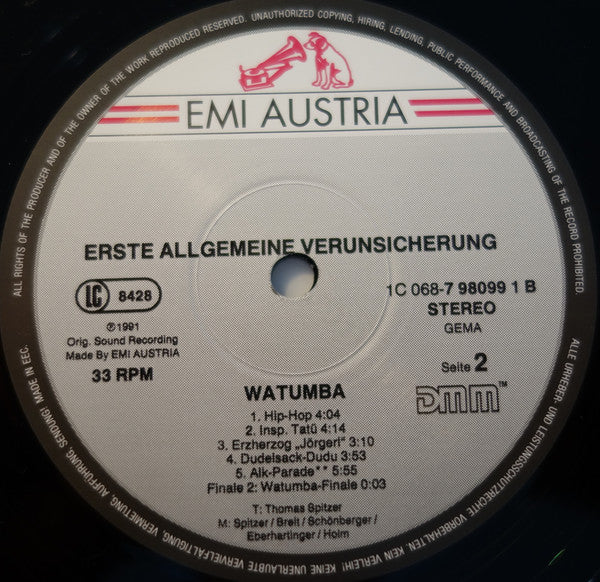 EAV (Erste Allgemeine Verunsicherung) : Watumba! (LP, Album)