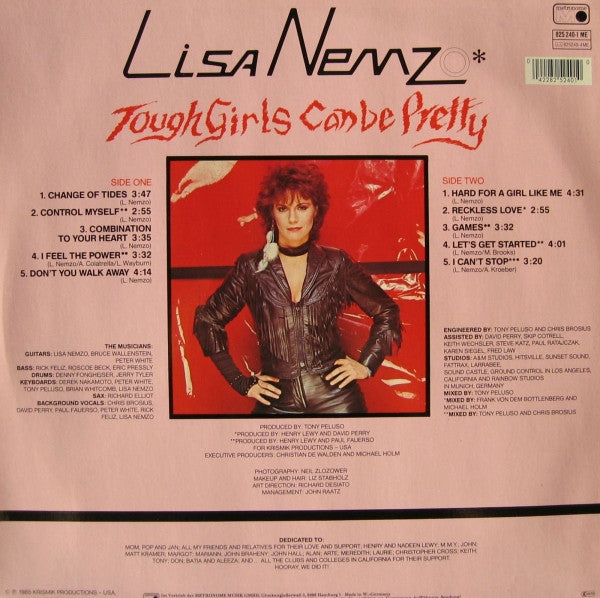Lisa Nemzo : Tough Girls Can Be Pretty (LP, Album)