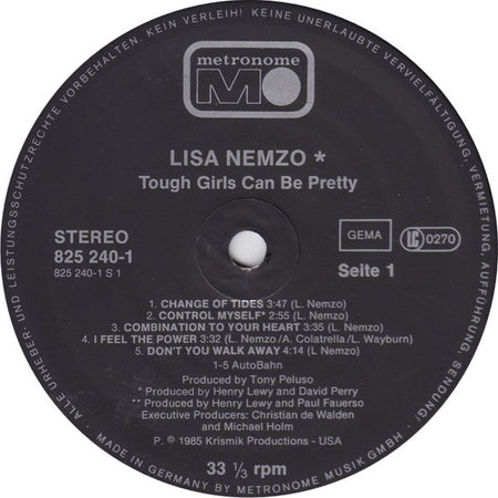 Lisa Nemzo : Tough Girls Can Be Pretty (LP, Album)