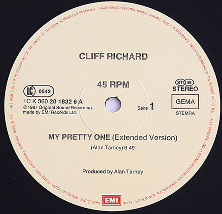 Cliff Richard : My Pretty One (12")