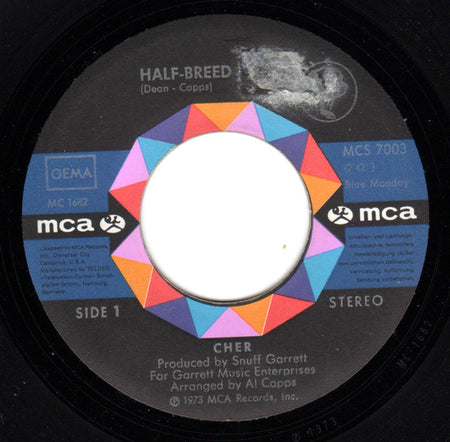 Cher : Half-Breed (7", Single)