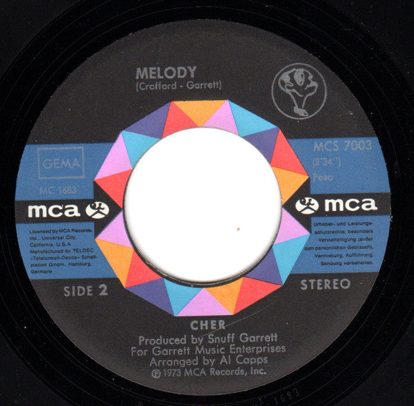 Cher : Half-Breed (7", Single)