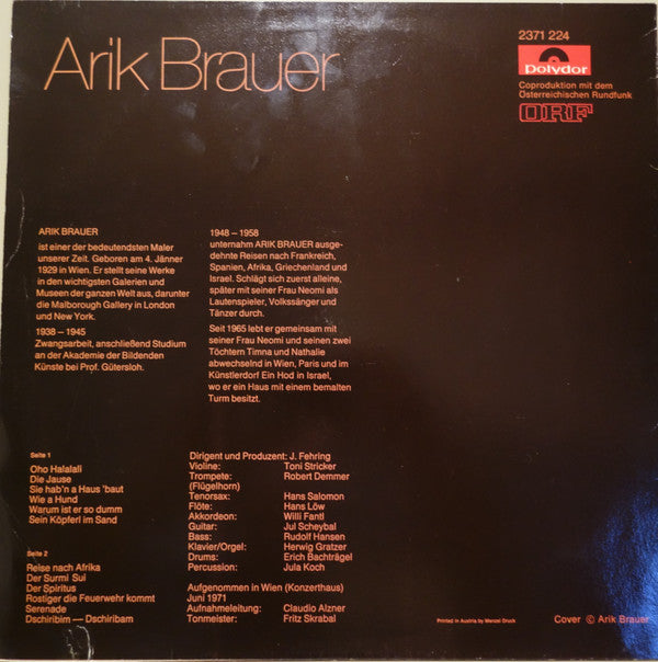 Arik Brauer : Arik Brauer (LP, Album, RE)