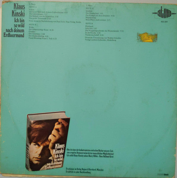 Klaus Kinski : Ich Bin So Wild Nach Deinem Erdbeermund (2xLP)