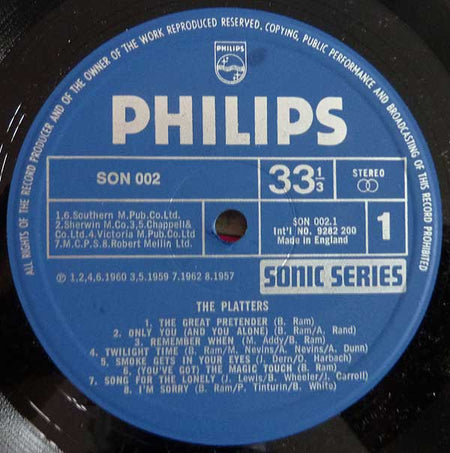 The Platters : 16 Original Recordings (LP, Comp)