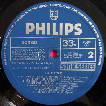 The Platters : 16 Original Recordings (LP, Comp)