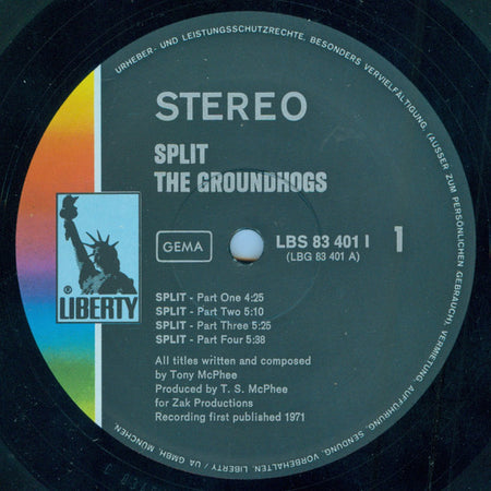 Groundhogs* : Split (LP, Album, Gat)