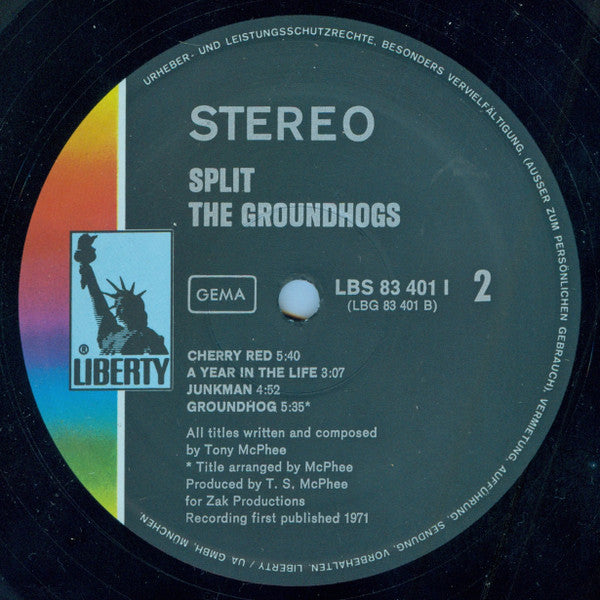 Groundhogs* : Split (LP, Album, Gat)