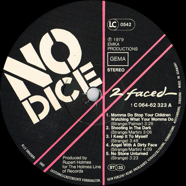No Dice : 2 Faced (LP, Album)