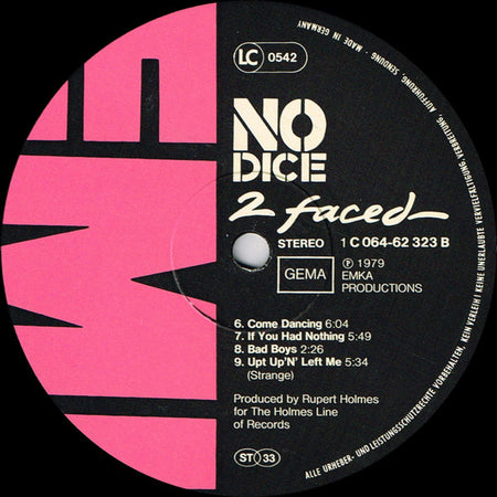 No Dice : 2 Faced (LP, Album)